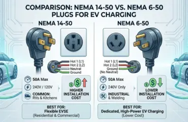 NEMA 14-50 vs. NEMA 6-50