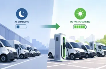 When to Upgrade a Fleet Depot from AC Charging to DC Fast Charging