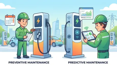 Preventive vs. Predictive Maintenance for EV Charging Networks