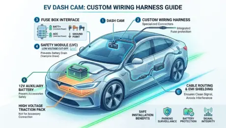 Custom Wiring Harnesses for EV Dash Cams