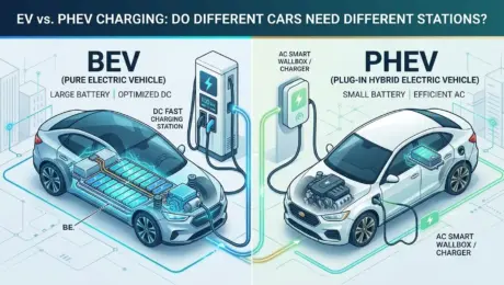 EV vs. PHEV Charging Infrastructure