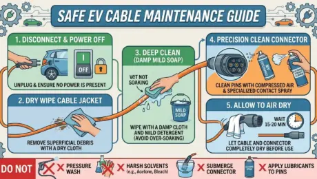 How to Safely Clean and Maintain Your EV Charging Cable