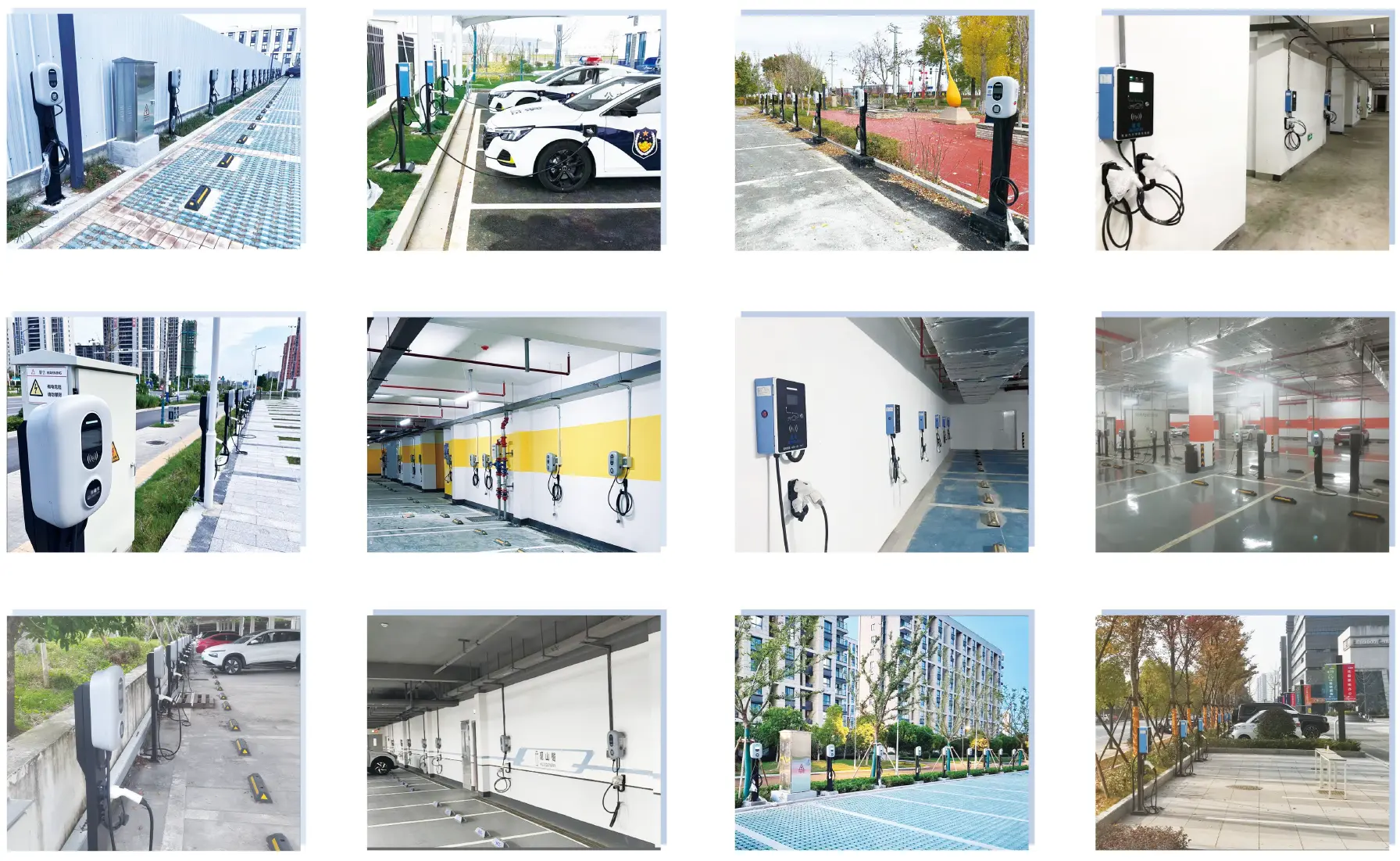 On-site photos of the installed EV charging stations (2)