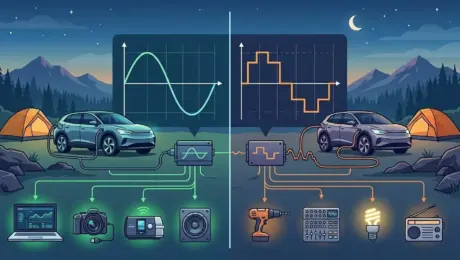 Pure Sine Wave vs. Modified Sine Wave Inverters for EV Camping