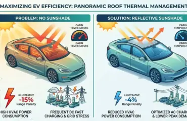 Roof Sunshades for Panoramic EV Sunroofs