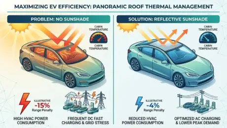Roof Sunshades for Panoramic EV Sunroofs