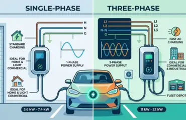 Single Phase vs. Three Phase Wallbox Chargers
